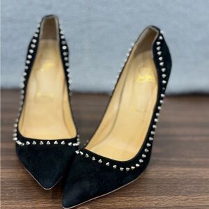Christian Louboutin Black Studded Heels